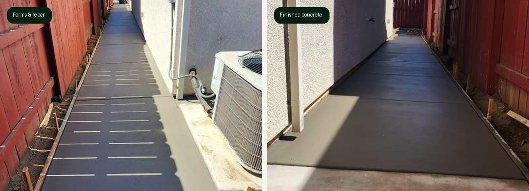 Manteca side concrete construction and finish