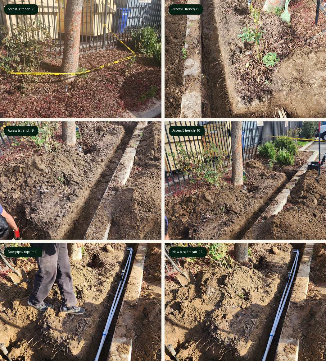 Modesto irrigation line repair part 2