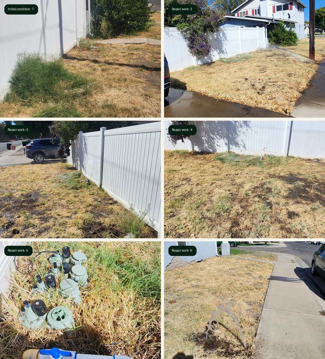 Ripon sprinkler repair project part 1