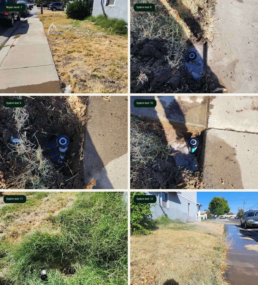 Ripon sprinkler repair project part 2