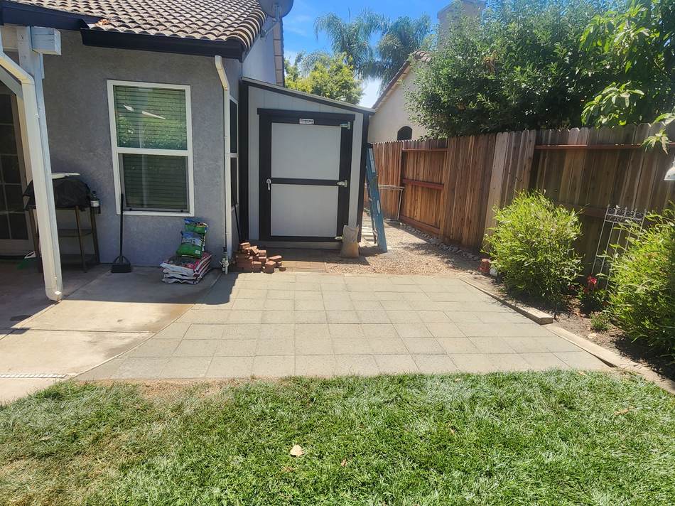 Finished paver project in Escalon